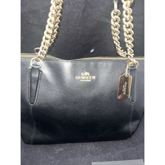 Coach AVA CROSSGRAIN 87401 Black Bag Tote Handbag EUC - Picture 2 of 15